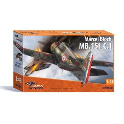 Dora Wings 48017 - 1/48 scale Bloch MB.151C.1 model kit aircraft 