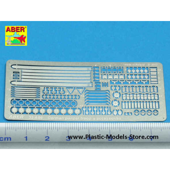 German panzer troops accessories PE set 1/35 Aber 35A086
