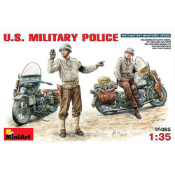 U.S. MILITARY POLICE 2 motorcycles 2 fig. 1/35 Miniart 35085