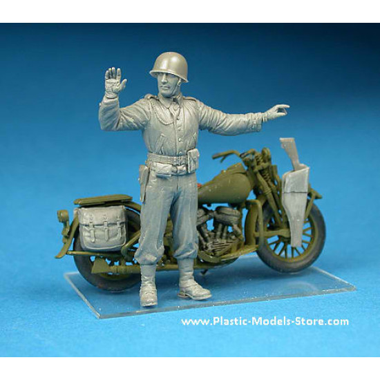 U.S. MILITARY POLICE 2 motorcycles 2 fig. 1/35 Miniart 35085