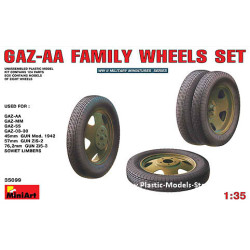 GAZ-AA FAMILY WHEELS SET 1/35 Miniart 35099