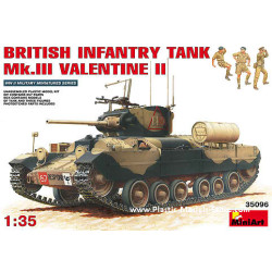 BRITISH INFANTRY TANK Mk.III VALENTINE II w/CREW 1/35 Miniart 35096