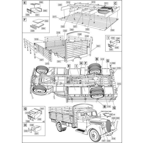 ACE 72580 - 1/72 G917T 3t German Cargo truck scale plastic model kit