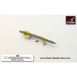 Kh-25MP PRGS-2VP AS-12 Kegler APU-68 launcher rail antiradar missile for MIG SU YAK RESIN 1/72 Armory ACA7244c