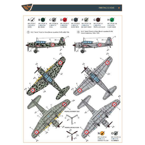 Clear Prop CP72013 - 1/72 Ki-51 Sonia in foreign service Starter kit