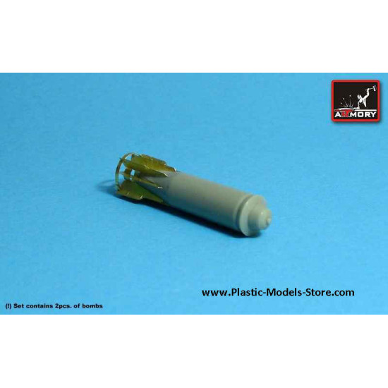 FAB-1500M-54 1500kg bomb (2pcs.) for MIG SU YAK RESIN 1/72 Armory ACA7264a