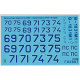 Us Stock Foxbot 48-068 1/48 Numbers For Su-27ubm-1 Decal For Aircraft Plastic Model