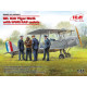 ICM 32037 - 1/32 DH. 82A Tiger Moth with WWII RAF cadets. Scale model kit. WWII