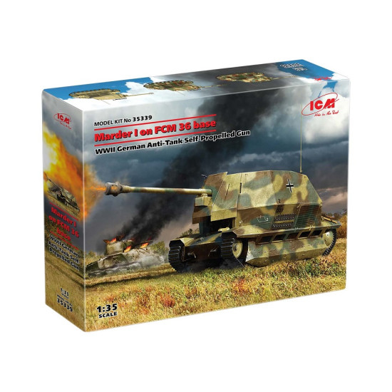 ICM 35339 1/35 Marder I on FCM 36 base German Anti-Tank Self-Propelled Gun WWII