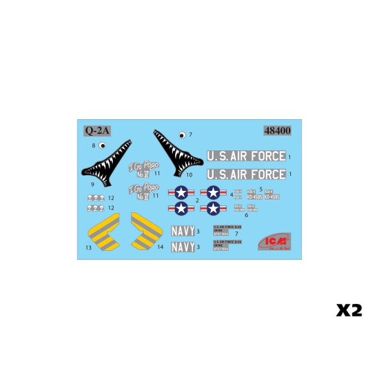 ICM 48402 - 1/48 KDA-1(Q-2A) Firebee US Drone scale model plastic kit