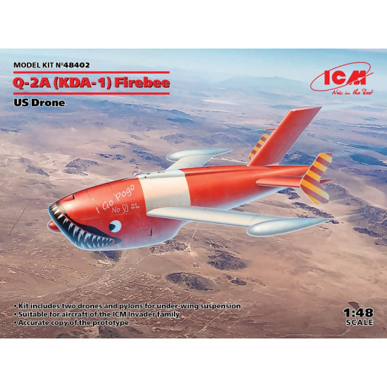 ICM 48402 - 1/48 KDA-1(Q-2A) Firebee US Drone scale model plastic kit