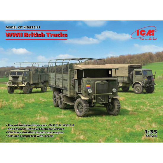 ICM DS3511 - 1/35 W.O.T. 6, Model W.O.T. 8, Leyland Retriever General Service