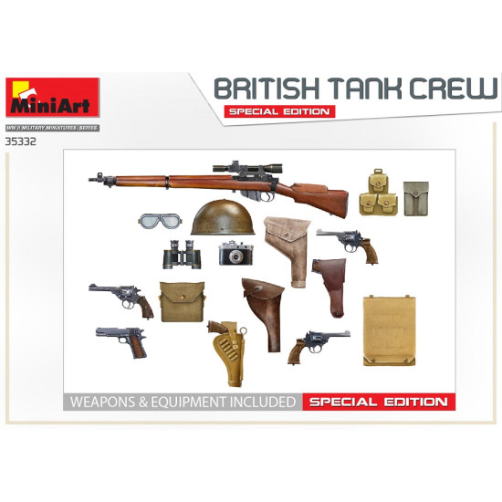 Miniart 35332 - 1/35 scale British tank crew. Special edition scale plastic kit