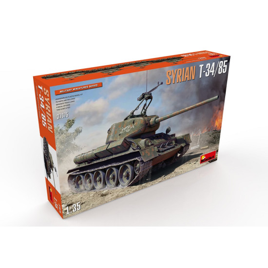 Miniart 37075 - 1/35 scale SYRIAN T-34/85 plastic model kit WWII Miniatures
