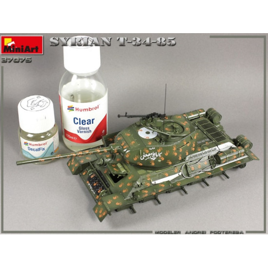 Us Stock Miniart 37075 - 1/35 Scale Syrian T-34/85 Plastic Model Kit Wwii Miniatures Us Stock Miniart 37075 - 1/35 Scale Syrian T-34/85 Plastic Model Kit Wwii Miniatures