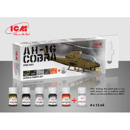 ICM 3001 - Set of acrylic headlights for AH - 1G COBRA