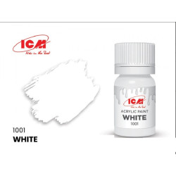 ICM 1001 - Acrylic paint, white. Volume, ml: Waterproof
