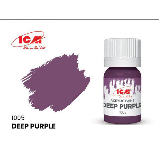 ICM 1005 - Acrylic paint, Deep Purple. Volume, ml: Waterproof