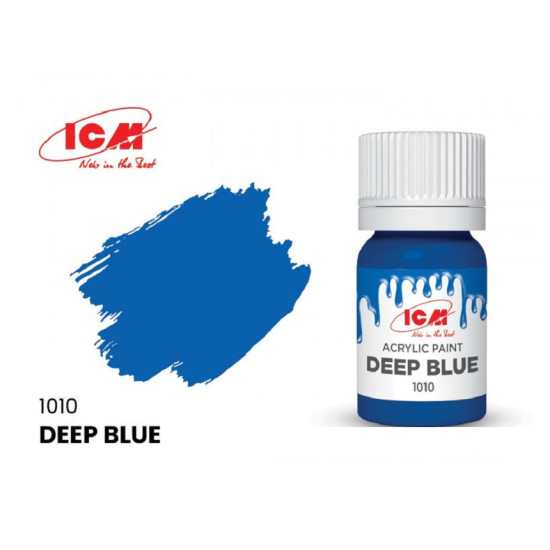 ICM 1010 - Acrylic paint, Deep Blue. Volume, ml: Waterproof