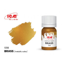 ICM 1018 Acrylic paint Brass Volume ml 12 Waterproof