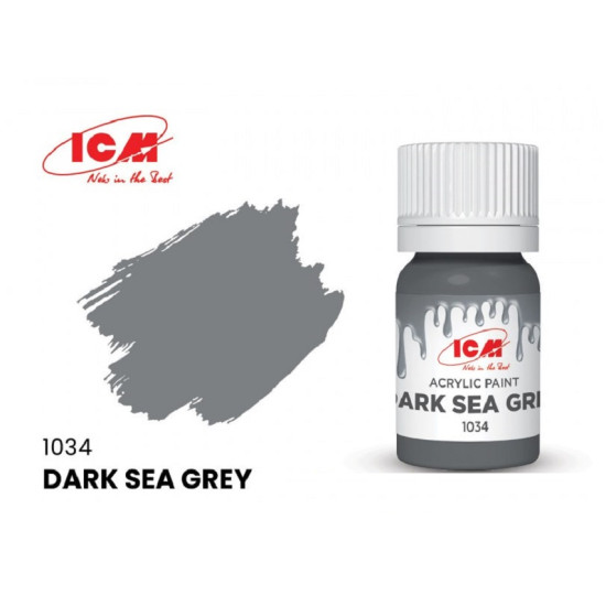ICM 1034 - Acrylic paint, Dark Sea Grey. Volume, ml: Waterproof