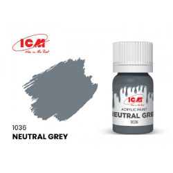 ICM 1036 - Acrylic paint, Neutral Grey. Volume, ml: Waterproof