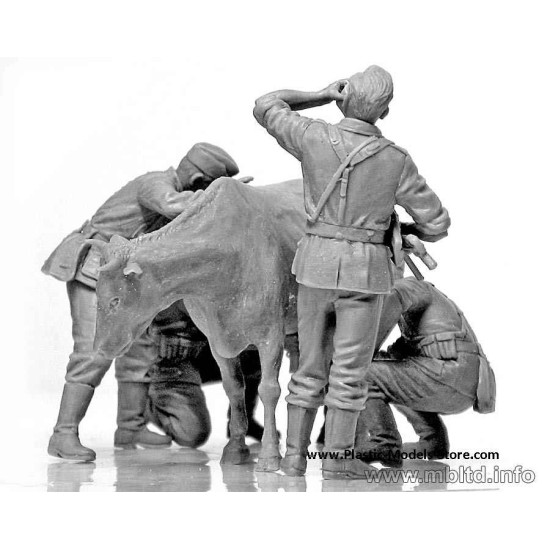 Operation Milkman 3 Germans with Cow 1/35 Master Box 3565