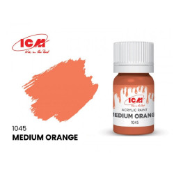 ICM 1045 - Acrylic paint, Medium Orange. Volume, ml: Waterproof