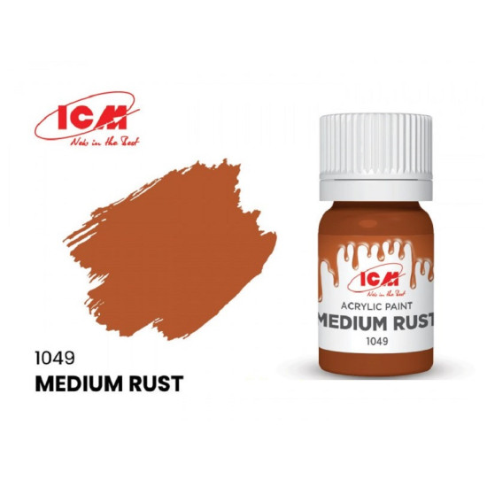 ICM 1049 - Acrylic paint, Medium Rust. Volume, ml: Waterproof