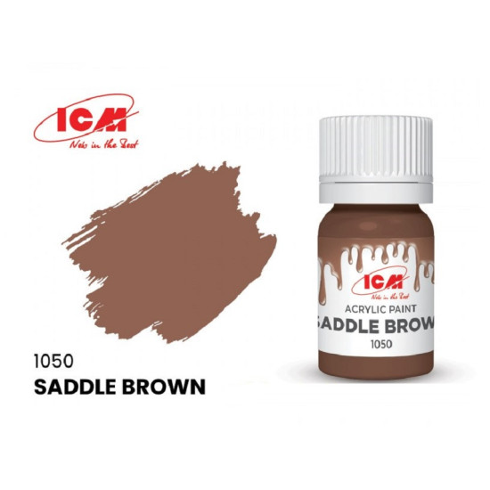 ICM 1050 - Acrylic paint, Saddle Brown. Volume, ml: Waterproof