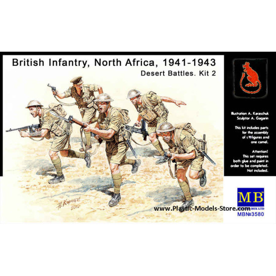 British Infantry North Africa Deset Battle 1/35 Master Box 3580