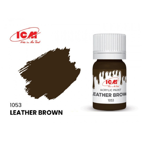 ICM 1053 - Acrylic paint, Leather Brown. Volume, ml: Waterproof