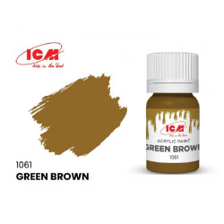 ICM 1061 - Acrylic paint, Green Brown. Volume, ml: Waterproof