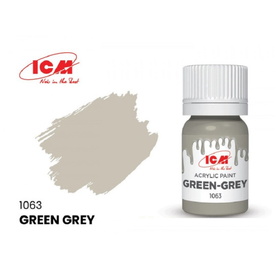 ICM 1063 - Acrylic paint, Green-Grey. Volume, ml: Waterproof