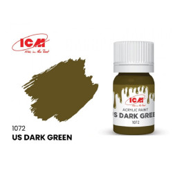 ICM 1072 - Acrylic paint, US Dark Green. Volume, ml: Waterproof