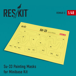 Reskit RSM48-0003 - 1/48 Su-33 Painting Masks for Minibase Kit