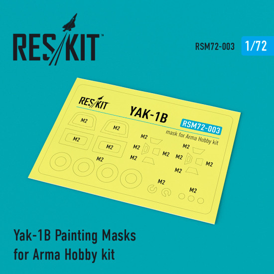 Reskit RSM72-0003 - 1/72 Yak-1B Painting Masks for Arma Hobby kit Reskit RSM72-0003 - 1/72 Yak-1B Painting Masks for Arma Hobby kit