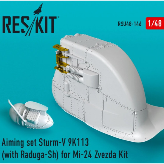 Us Stock Reskit Rsu48-0146 - 1/48 Aiming Set Sturm-v 9k113 With Raduga-sh Mi-24 Zvezda Us Stock Reskit Rsu48-0146 - 1/48 Aiming Set Sturm-v 9k113 With Raduga-sh Mi-24 Zvezda