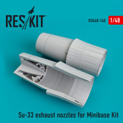 Reskit RSU48-0148 - 1/48 Su-33 exhaust nozzles for Minibase model Kit