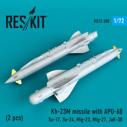 Reskit RS72-0280 - 1/72 Kh-23M missile with APU-68 (2 pcs) for model kit
