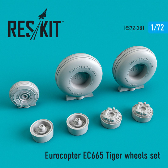Reskit RS72-0281 - 1/72 EC665 Tiger wheels set for plastic model kit
