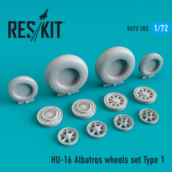 Reskit RS72-0283 - 1/72 HU-16 Albatros wheels set Type 1 for plastic model kit