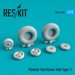 Reskit RS72-0289 - 1/72 Hawker Hurricane wheels set late type 2 for model kit