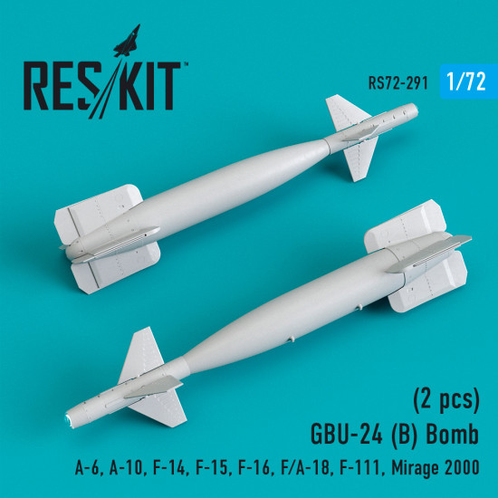 Reskit RS72-0291 - 1/72 GBU-24 (B) Bomb (2 pcs) for plastic model kit