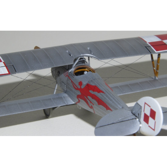 Scale plastic model airplane Nieuport 24 French biplane WWI 1/72 Roden 060