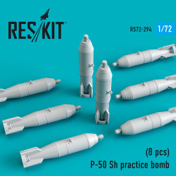 Reskit RS72-0294 - 1/72 P-50 Sh practice bomb (8 pcs) for plastic model kit