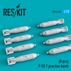Reskit RS72-0295 - 1/72 P-50 T practice bomb (8 pcs) for plastic model kit