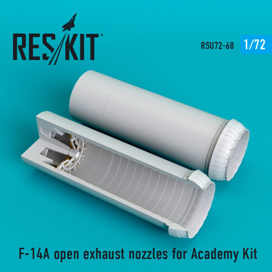 Reskit RSU72-0068 - 1/72 F-14A open exhaust nozzles for Academy Kit for model