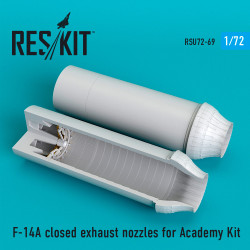Reskit RSU72-0069 - 1/72 F-14A closed exhaust nozzles for Academy Kit for model