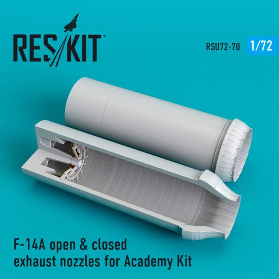 Reskit RSU72-0070 - 1/72 F-14A open & closed exhaust nozzles for Academy Kit